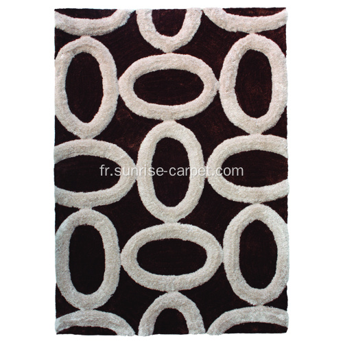 Tabel Tufted Shagy Rug avec design 3D moderne